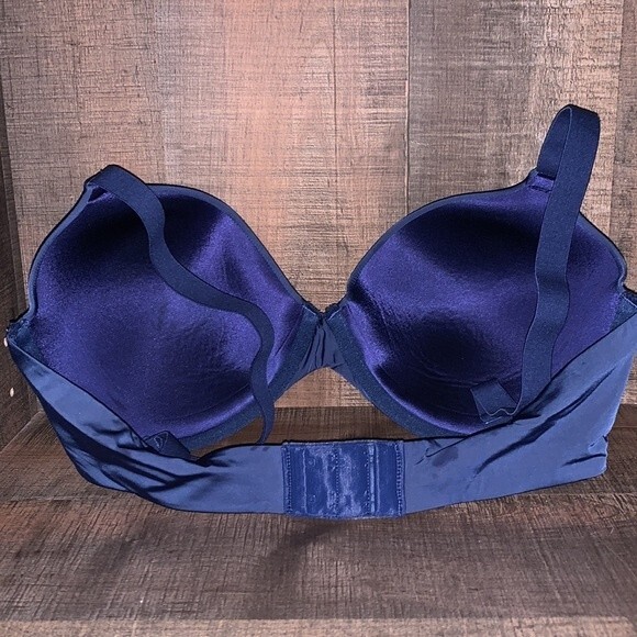 MAIDENFORM BRA -‎ underwire- silky-Navy Blue size 34D - Picture 5 of 10